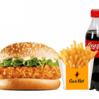 Deals 1. 1 Zinger burger 1 small fries 1 Reg, drink