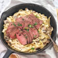 Fettuccine steak