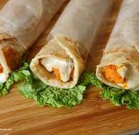 Chicken Cheese Pratha Roll